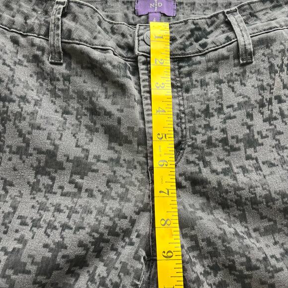 NYDJ Super Skinny Slim Black Mid Rise Lift Tuck Stretch Velvet Texture Jeans 4 - Picture 11 of 12